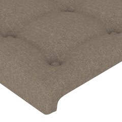 Galvūgalis, 2vnt., taupe spalvos, 80x5x78/88cm, audinys цена и информация | Кровати | pigu.lt