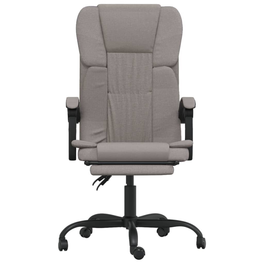 Atlošiama biuro kėdė, Audinys, taupe spalva kaina ir informacija | Biuro kėdės | pigu.lt