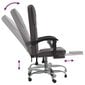 Atlošiama biuro kėdė, Dirbtinė oda, pilka kaina ir informacija | Biuro kėdės | pigu.lt