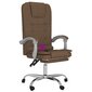 Atlošiama masažinė biuro kėdė, Audinys, ruda kaina ir informacija | Biuro kėdės | pigu.lt