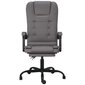 Atlošiama masažinė biuro kėdė, Dirbtinė oda, pilka kaina ir informacija | Biuro kėdės | pigu.lt