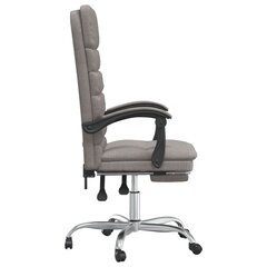 Atlošiama masažinė biuro kėdė, Audinys, taupe spalva цена и информация | Офисные кресла | pigu.lt