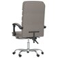 Atlošiama masažinė biuro kėdė, Audinys, taupe spalva kaina ir informacija | Biuro kėdės | pigu.lt