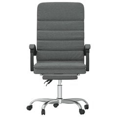 Atlošiama masažinė biuro kėdė, Audinys, tamsiai pilka цена и информация | Офисные кресла | pigu.lt