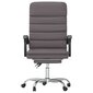 Atlošiama masažinė biuro kėdė, Dirbtinė oda, pilka цена и информация | Biuro kėdės | pigu.lt