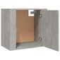 Sieninė naktinė spintelė, Apdirbta mediena, 50x30x47cm, betono pilka цена и информация | Spintelės prie lovos | pigu.lt