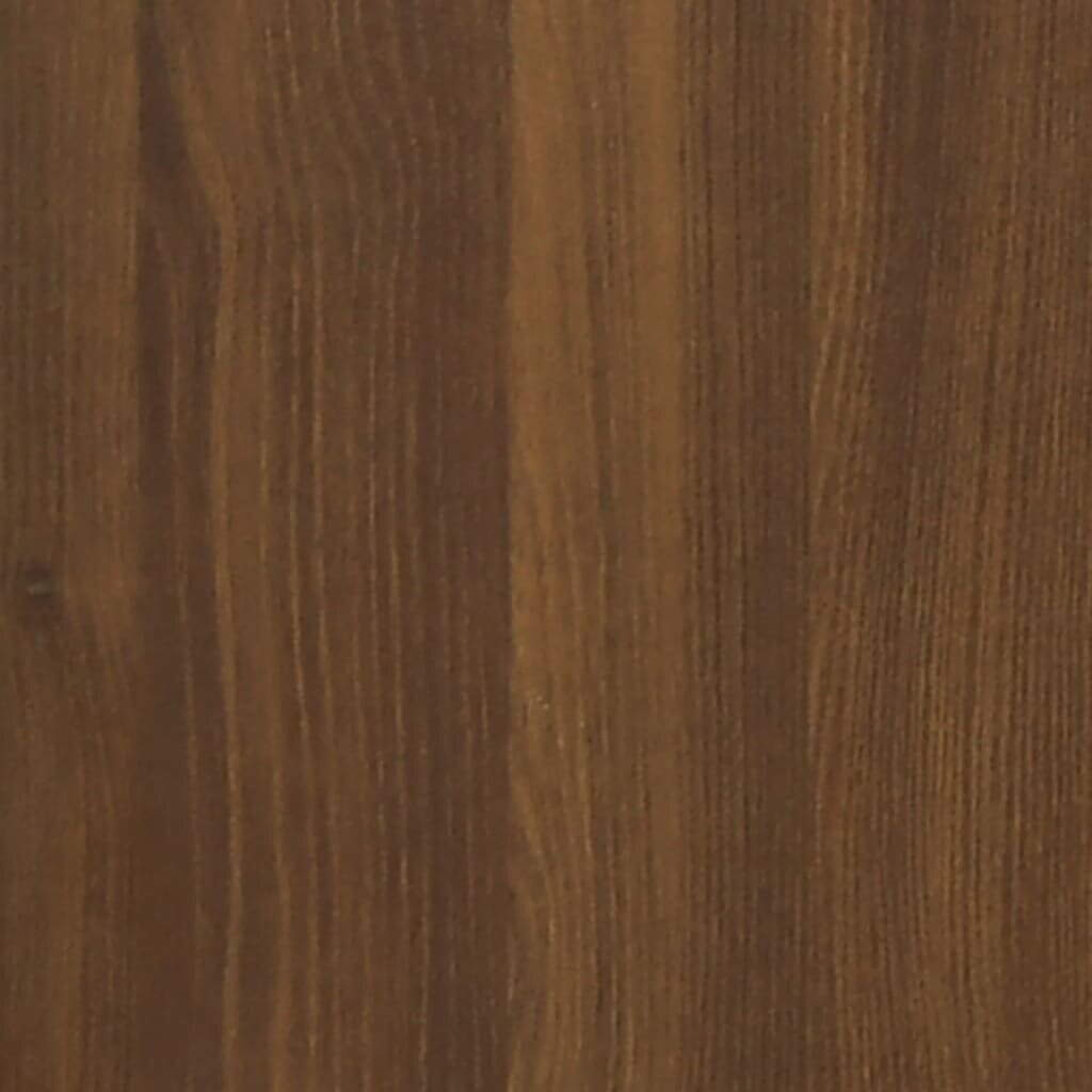 Sieninė naktinė spintelė, Apdirbta mediena, 50x30x47cm, ruda ąžuolo spalva kaina ir informacija | Spintelės prie lovos | pigu.lt