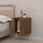 Sieninė naktinė spintelė, Apdirbta mediena, 50x30x47cm, ruda ąžuolo spalva kaina ir informacija | Spintelės prie lovos | pigu.lt