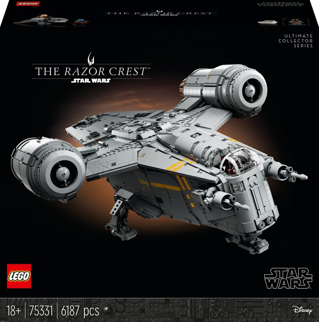 75331 LEGO® Star Wars The Razor Crest kaina ir informacija | Konstruktoriai ir kaladėlės | pigu.lt