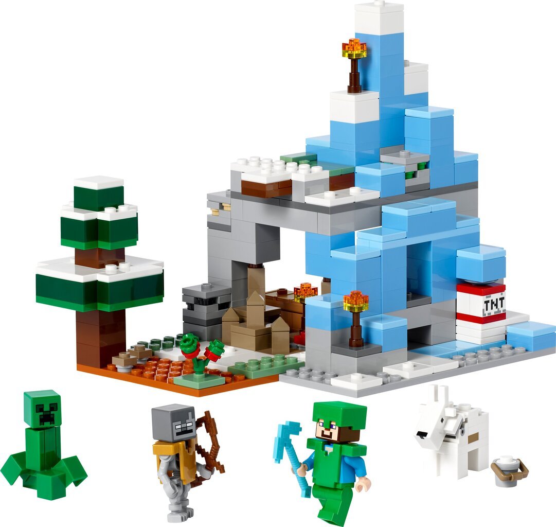 21243 LEGO® Minecraft Apledėjusios viršūnės kaina ir informacija | Konstruktoriai ir kaladėlės | pigu.lt