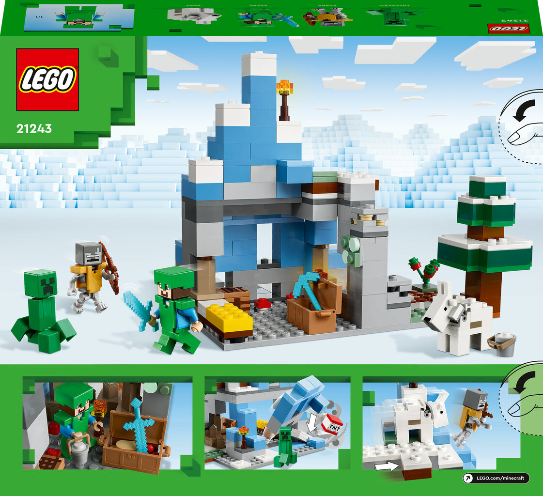 21243 LEGO® Minecraft Apledėjusios viršūnės kaina ir informacija | Konstruktoriai ir kaladėlės | pigu.lt