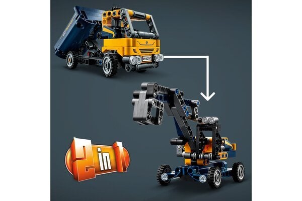 42147 LEGO® Technic Savivartis sunkvežimis цена и информация | Konstruktoriai ir kaladėlės | pigu.lt