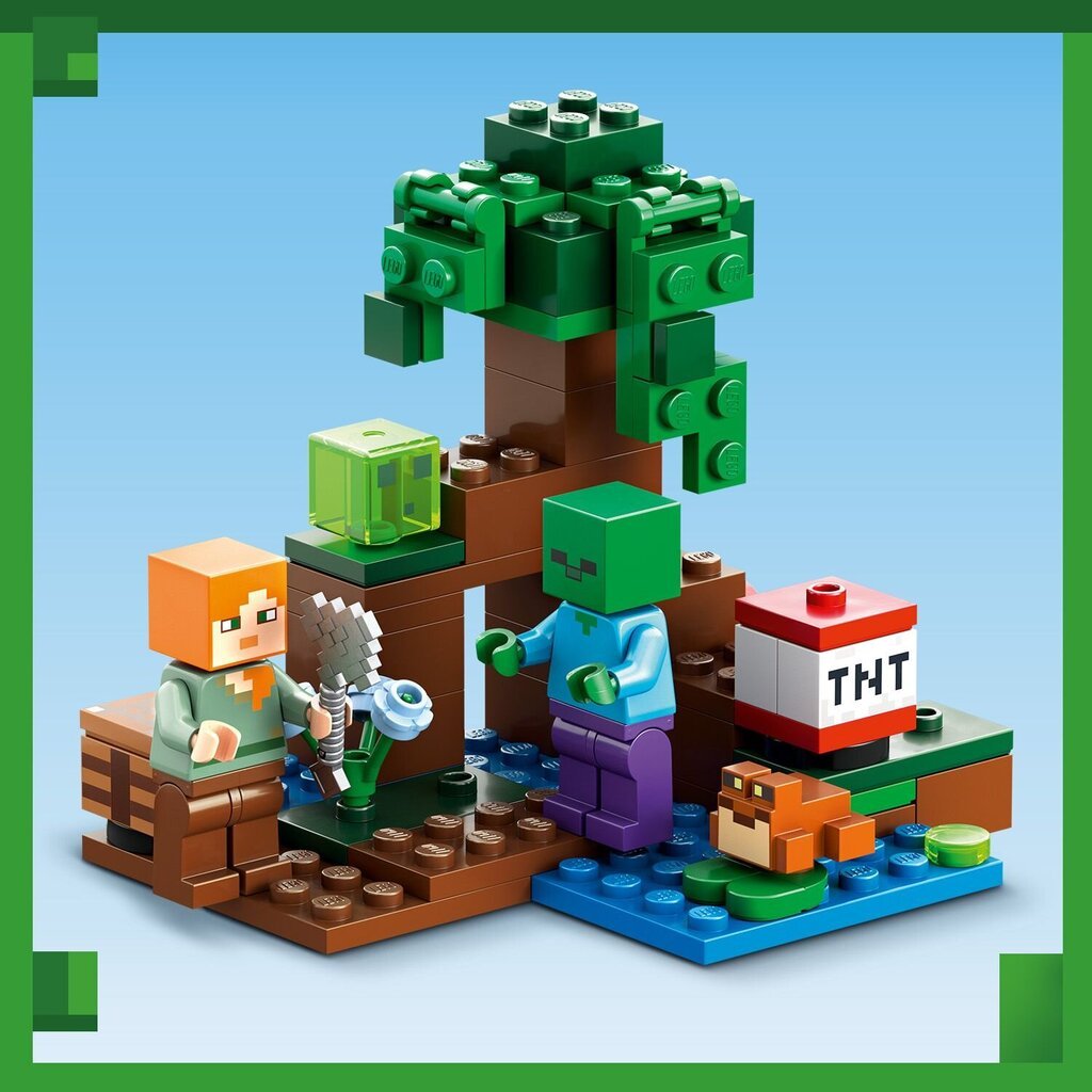 21240 LEGO® Minecraft Nuotykis pelkėje kaina ir informacija | Konstruktoriai ir kaladėlės | pigu.lt