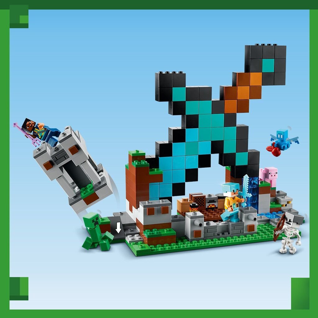 21244 LEGO® Minecraft Kardo sargybos postas kaina ir informacija | Konstruktoriai ir kaladėlės | pigu.lt