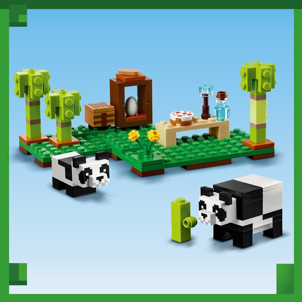 21245 LEGO® Minecraft Pandų prieglobstis kaina ir informacija | Konstruktoriai ir kaladėlės | pigu.lt