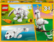 31133 LEGO® Creator 3in1 Baltasis triušis цена и информация | Konstruktoriai ir kaladėlės | pigu.lt