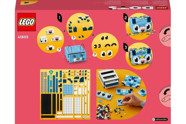 41805 LEGO® DOTS Kūrybinis gyvūnų stalčius kaina ir informacija | Konstruktoriai ir kaladėlės | pigu.lt