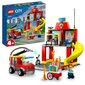 60375 LEGO® City Gaisrinė ir ugniagesių sunkvežimis kaina ir informacija | Konstruktoriai ir kaladėlės | pigu.lt