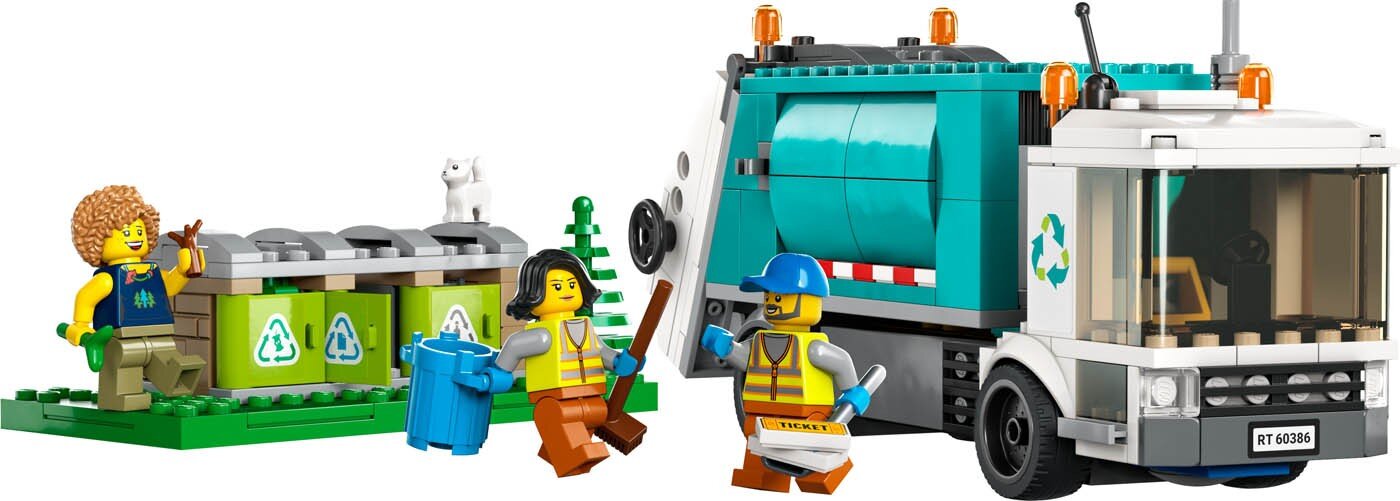 60386 LEGO® City Šiukšlių perdirbimo sunkvežimis kaina ir informacija | Konstruktoriai ir kaladėlės | pigu.lt