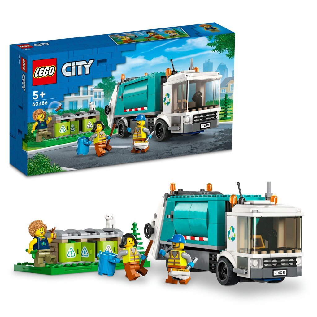 60386 LEGO® City Šiukšlių perdirbimo sunkvežimis kaina ir informacija | Konstruktoriai ir kaladėlės | pigu.lt