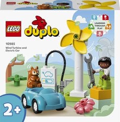 10985 LEGO® DUPLO Town Vėjo turbina ir elektromobilis kaina ir informacija | Konstruktoriai ir kaladėlės | pigu.lt