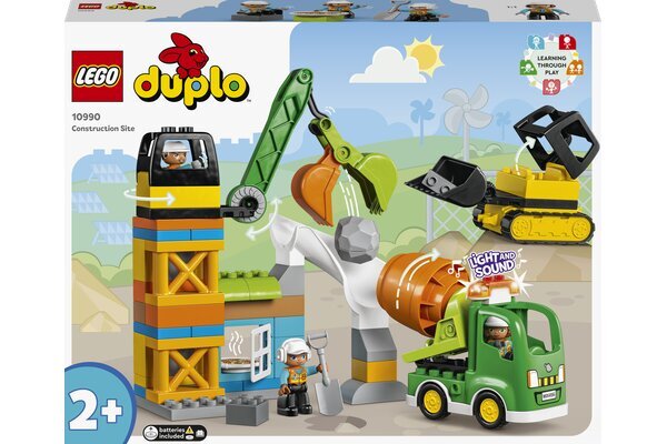 10990 LEGO® DUPLO Statybų aikštelė kaina ir informacija | Konstruktoriai ir kaladėlės | pigu.lt