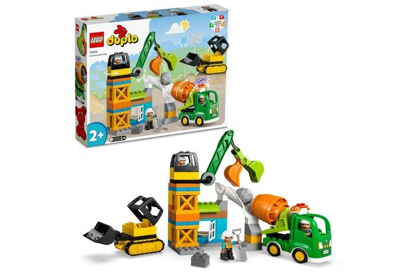 10990 LEGO® DUPLO Statybų aikštelė kaina ir informacija | Konstruktoriai ir kaladėlės | pigu.lt