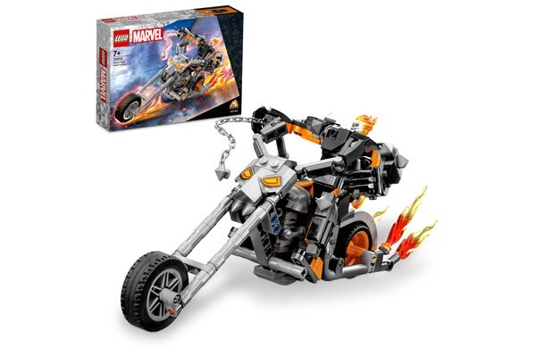 76245 LEGO® Marvel Tamsos baikerio robotas ir motociklas kaina ir informacija | Konstruktoriai ir kaladėlės | pigu.lt