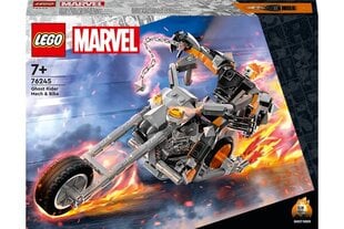 76245 LEGO® Marvel Темный байкер Робот и мотоцикл цена и информация | Конструкторы и кубики | pigu.lt