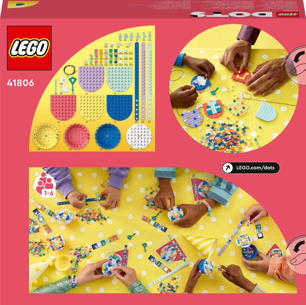 41806 LEGO® DOTS Šauniausias vakarėlio rinkinys kaina ir informacija | Konstruktoriai ir kaladėlės | pigu.lt