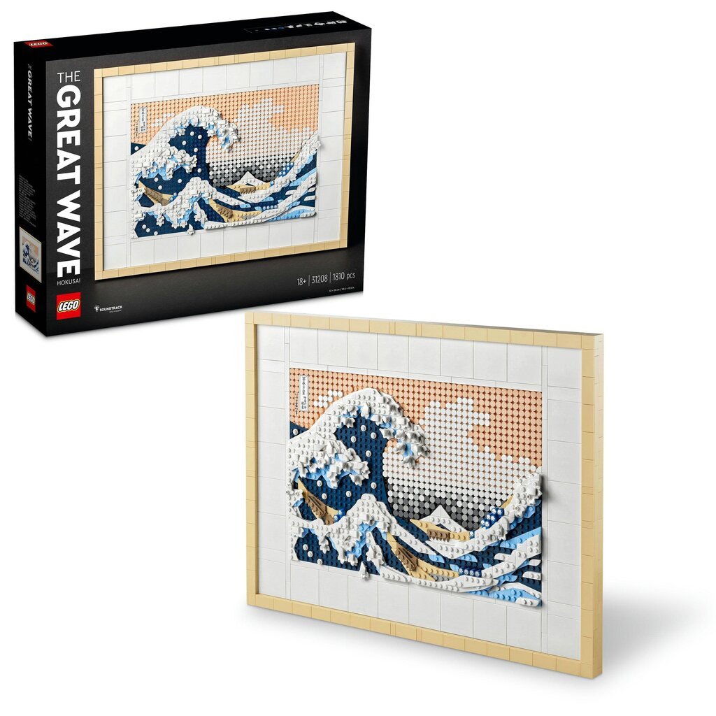 31208 LEGO® Art Hokusajis – „Didžioji banga“ цена и информация | Konstruktoriai ir kaladėlės | pigu.lt