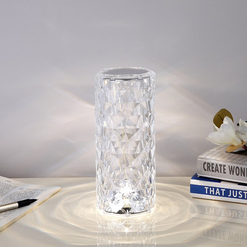 Įkraunama LED naktinė lempa Rose Diamond su valdymo pultu kaina ir informacija | Dekoracijos šventėms | pigu.lt