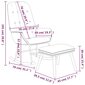 Supama kėdė su pakoja vidaXL, pilka kaina ir informacija | Svetainės foteliai | pigu.lt