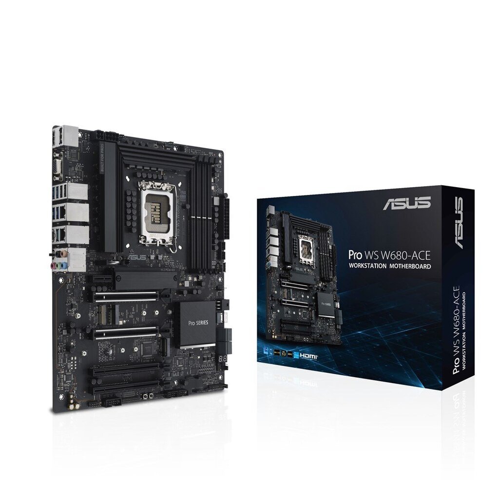 Asus Pro WS W680-ACE, ATX, LGA1700, DDR5 kaina ir informacija | Pagrindinės plokštės | pigu.lt