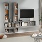 Sieninė televizoriaus spintelė, betono pilka цена и информация | TV staliukai | pigu.lt
