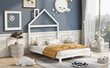 Vaikiška lova namelis SofiHouse R56, 120x60 cm, balta kaina ir informacija | Kūdikių lovytės | pigu.lt