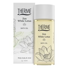 Vonios aliejus Therme Zen White Lotus, 100 ml kaina ir informacija | Dušo želė, aliejai | pigu.lt