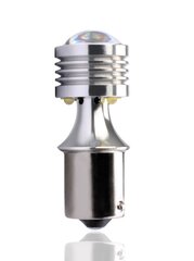 LED L811Y - BA15s Canbus 4xHP LED 12-24V Янтарный Светодиодные лампы M-Tech цена и информация | Автомобильные лампочки | pigu.lt