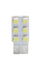 Baltos LED lemputės LED L083W - W5W 6xSMD3528 kaina ir informacija | Automobilių lemputės | pigu.lt