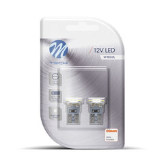 Блистер 2x LED L079W - W5W 6xSMD3528 Белые Светодиодные лампы M-Tech цена и информация | Автомобильные лампочки | pigu.lt