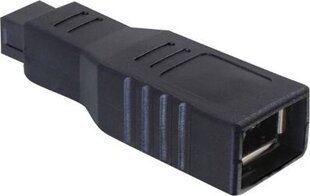 Delock Firewire 9-Pin Firewire 6- Pin, juodas kaina ir informacija | Kabeliai ir laidai | pigu.lt