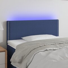 Galvūgalis su led, mėlynas, 80x5x78/88cm kaina ir informacija | Lovos | pigu.lt