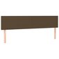 vidaXL Lova su spyruoklėmis ir čiužiniu, ruda, 200x200 cm, audinys kaina ir informacija | Lovos | pigu.lt