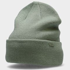 4F žieminė kepurė H4Z22-CAU00247S, žalia kaina ir informacija | Vyriški šalikai, kepurės, pirštinės | pigu.lt