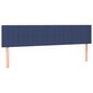 vidaXL Lova su spyruoklėmis ir čiužiniu, mėlyna, 200x200 cm, audinys kaina ir informacija | Lovos | pigu.lt