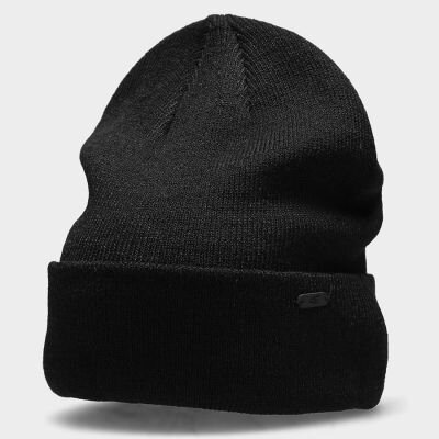 4F žieminė kepurė H4Z22-CAU00220S, juoda цена и информация | Vyriški šalikai, kepurės, pirštinės | pigu.lt