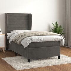 Трехместный тканевый диван, темно-серый цена и информация | Кровати | pigu.lt
