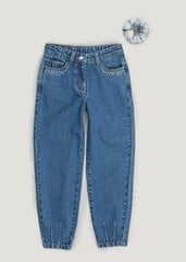 Stilingi siaurėjantys džinsai kaina ir informacija | Kelnės mergaitėms | pigu.lt