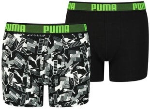 Hижнее белье Puma Boys Logo Aop Green Black 935289 01 935289 01/152 цена и информация | Нижнее белье для мальчиков | pigu.lt