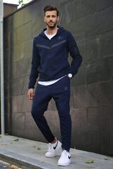 Vyriškas sportinis kostiumas Nelson, tamsiai mėlynas kaina ir informacija | Sportinė apranga vyrams | pigu.lt